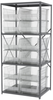 Akro-Mils Akrobin 6500 lb Adjustable Clear Gray Powder Coated Steel 22 ga Open Adjustable Fixed Shelving System - 12 Bins - 6500 lb Total Capacity - AS3679293SC - AS3679293SC - R. S. Hughes Company, Inc.