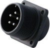 Circular Connector, Receptacle, Size 18, 5 Position, Box; Military Specification Amphenol Industrial - 34H5267 - Newark, An Avnet Company