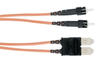 Ceramic Terminated 62.5-Micron Multimode GSA Fiber Optic Cable, ST-SC, Duplex Riser, 1-m (3.2-ft.) -- EFN4010-001M - Image