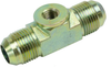 JIC 37º Male x JIC 37º Male Adapter with Gauge Port