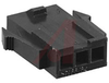 Connector, Soft Shell; Nylon; Plug; Black; 3; Single; 0.118 in.; UL 94V-0 - 70082749 - Allied Electronics, Inc.