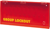 Brady Prinzing Yellow on Red Acrylic Group Lockout Box 50088 - 15.75 in Width - 7.5 in Height - 14 Padlock Capacity - 754476-50088 -- 754476-50088 - Image