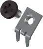 Slim-Line PC Screw Terminal, 45°- Black screw Unassembled - 8185-3 - Keystone Electronics Corp.
