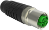 Sensor Connector, M12, Rcpt, 8Pos, Cable; Product Range Te Connectivity - 50AC4387 - Newark, An Avnet Company
