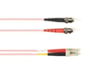 1-m, ST-LC, 50-Micron, Multimode, Plenum, Pink Fiber Optic Cable -- FOCMP50-001M-STLC-PK - Image
