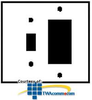 Leviton Midway Size Smooth Plastic Wallplates - 80605 - TelephoneStuff.com