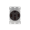 Grounding Flush Mount Range Outlet, 50 Amp 125V/250V 14-50R Canada Standard - 2106L - Suzhou Ele Mfg Co., Ltd.