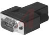 Connector, Cable; Plug; Front Metal Shell; 1; 9; 20 AWG; 0.35 in.; Black; Steel - 70043039 - Allied Electronics, Inc.