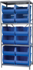 Shelving, Steel Shelving Kit, 24x36x79, 12 Bins - AS2479288B - Akro-Mils, Inc.