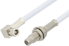 SMC Plug Right Angle to SMC Jack Bulkhead Cable 36 Inch Length Using RG188-DS Coax - PE34484-36 - Pasternack