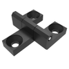 Surface Mount Hinge, 30 mm size, with Mounting CSK Holes, Zinc Alloy, Black Powder coated - EH-DHIZ-10-4-3 - Southco