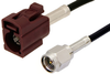 SMA Male to Bordeaux FAKRA Jack Cable 48 Inch Length Using RG174 Coax - PE39199D-48 - Pasternack