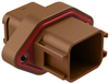 Housing, Rcpt, 18Pos, Plastic, Brown; Product Range Amphenol Sine/tuchel - 70AC9007 - Newark, An Avnet Company