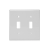 2-Gang Toggle Wall Plates, Thermosetting Standard Size Glossy Finish - 3012U - Suzhou Ele Mfg Co., Ltd.