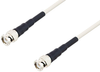 BNC Male to BNC Male Low Frequency Low Loss Cable 100 cm Length Using PE-SF200LL Coax, RoHS - PE3TC1100-100CM - Pasternack