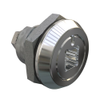 Quarter-Turn Cam Latch, 8 mm Square recess, Without Cam, Sealed, Zinc Alloy, Chrome Plated, Bright - E5-6-082-UU1 - Southco
