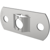 Fast Lead Receptacle, Small Size, Flat, Steel, Zinc Plate, Bright chromate -- 09-41-101-11 - Image
