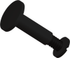 1 3/4 Large Unslotted Post and Screw, HDPE, Black - APPSL2501750UB - ARKPLAS