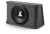 Powered Subwoofer System with Single 12WX-4 Subwoofer Driver, Dark Gray Carpet (175 W, 4 &Icirc;&copy;) - Sealed Enclosure - PWM112-WXJX - JL Audio, Inc.