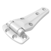 Surface Mount Hinge, 165.5 mm size, with Mounting Holes, Zinc Alloy, Silver sparkle Powder coated - EH-DHIZ-85165-SPC - Southco
