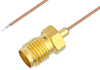 Pigtail Test Probe Cable SMA Female to Trimmed Lead 12 Inch Length Using PE-020SR Coax, RoHS - PE3CA1104-12 - Pasternack