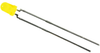 Led, Yellow, T-1 (3Mm), 3Mcd, 594Nm; Led Color Vishay - 58K2489 - Newark, An Avnet Company