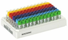 0.75ml 2D Data-Matrix coded Screw Cap tubes with External Thread Hybrid W00 U-bottom in Micronic 96-2 Rack with high cover (Barcoded A1-H1 side) - MP52763 - diaago