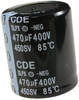 Aluminum Electrolytic Capacitor 470Uf, 400V, 20%, Snap-In; Capacitance Cornell Dubilier - 52R2396 - Newark, An Avnet Company