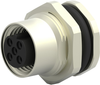 Sensor Conn, M12, Rcpt, 4Pos, Solder; Product Range Te Connectivity - 13AC1805 - Newark, An Avnet Company