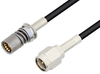 Snap-On BMA Jack to SMA Male Cable 60 Inch Length Using LMR-100 Coax - PE3C4926-60 - Pasternack
