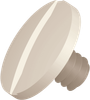 0.690 Large Slotted Screw, Nylon, Natural -- APSL0690 - Image