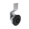Quarter-Turn Cam Latch, 7 mm Triangle Recess, 0 mm  Grip, Sealed, Zinc Alloy, Powder Coat, Black - E5-1-025-011 - Southco