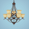 Mid. Chandeliers-Glass Up - 725600 - Capital Lighting, Inc.