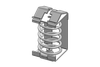 Shield Brackets with Compression Spring- with or without Integrated Strain Relief - 36708 - icotek Corp
