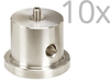 Optical Pedestal 10 Pack, 25.4 mm Height, 25.4 mm Diameter, M4 Thread - M-PS-1-PK - Newport MKS