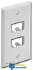 Panduit® Mini-Com Classic Series Faceplate accepts 4.. - CFP4 - TelephoneStuff.com