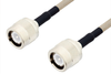 C Male to C Male Cable 60 Inch Length Using RG141 Coax , LF Solder - PE34440LF-60 - Pasternack