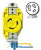 Leviton 20 AMP 277V Single Locking Flush Receptacle -- 23CM-30 - Image