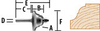Edge Forming Bits, Double Roman Ogee - 2 Flute - 733281-A - Makita USA, Inc.