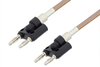 Banana Plug to Banana Plug Cable 12 Inch Length Using RG400 Coax - PE33454-12 - Pasternack