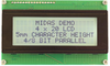 Lcd Display, Cob, 20 X 4, Fstn, 3.3V Rohs Compliant Midas - 57AJ0005 - Newark, An Avnet Company