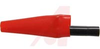 ALLIGATOR CLIP, SOLID COPPER, INSULATED, 10 AMP, RED - 70062218 - Allied Electronics, Inc.