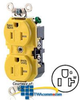 Leviton Duplex Receptacle 20 Amp, 125 Volt, NEMA 5-20R -- TWR20 - Image