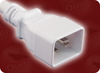 IEC-60320-C20 WHITE to IEC-60320-C19 WHITE HOME // Power Cords // IEC/Jumper Power Cords // Colored - 5281.072W - Quail Electronics