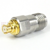SMA Female (Jack) to SMP Female (Jack) Adapter, Passivated Stainless Steel Body, 1.25 VSWR -- SM8805 - Image