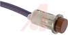 Indicator, Pnl-Mnt:Incandescent;Red;0.50 In;28V;Lens, High Hat;22AWG Wire Leads - 70130204 - Allied Electronics, Inc.