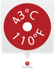 HOT SPOT 110F/43C TEMPERATURE RECORDER - HS110 - Telatemp Corporation