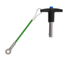 T-Handle Quick Release Pins with Stainless Steel Loop-Eyelet Lanyard - 801084GB - Jergens, Inc.