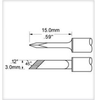 Metcal Smartheat Desoldering Tip PHT-755437 - Knife Tip - 0.59 in Tip Length - 0.12 in Tip Width - PHT-755437 - R. S. Hughes Company, Inc.