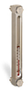 Aluminum Liquid Level Gage with Card Thermometer, 8” Centerline, Back Mount 1/2”-20 with Nuts - B3540-30800BB1W - Oil-Rite Corp.